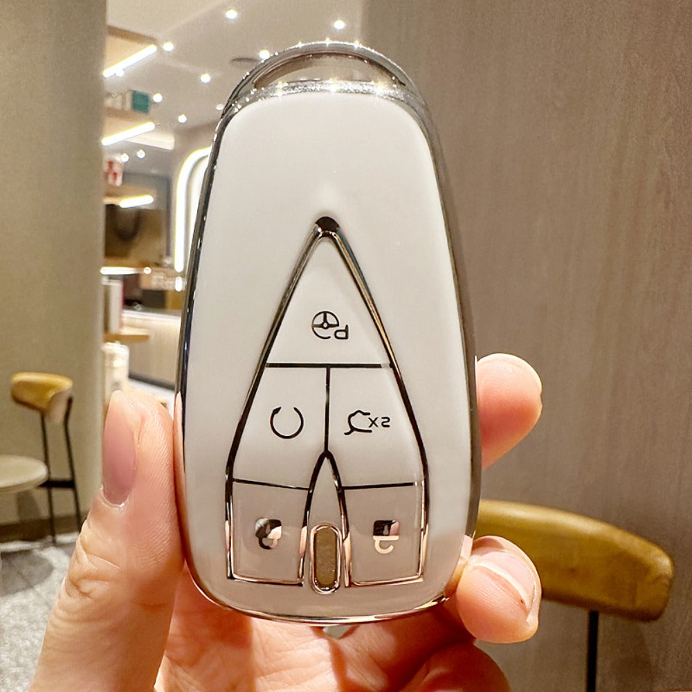 Car Key Cover TPU Shell for 3-4-5 Button Remote Universal Accessory