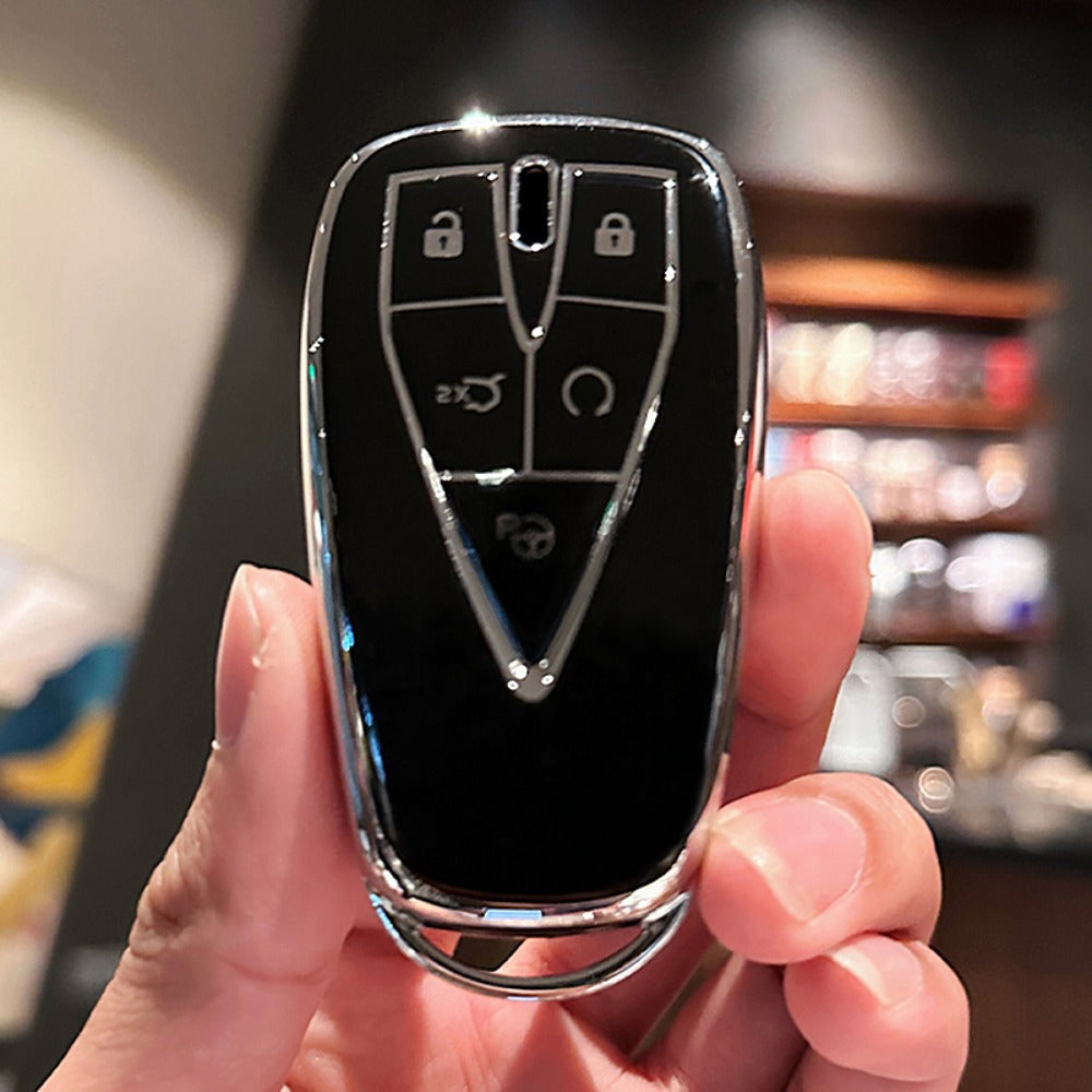 Car Key Cover TPU Shell for 3-4-5 Button Remote Universal Accessory