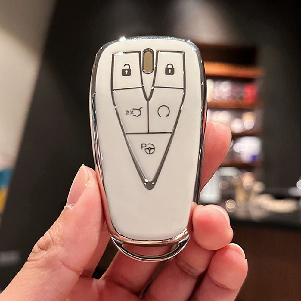 Car Key Cover TPU Shell for 3-4-5 Button Remote Universal Accessory