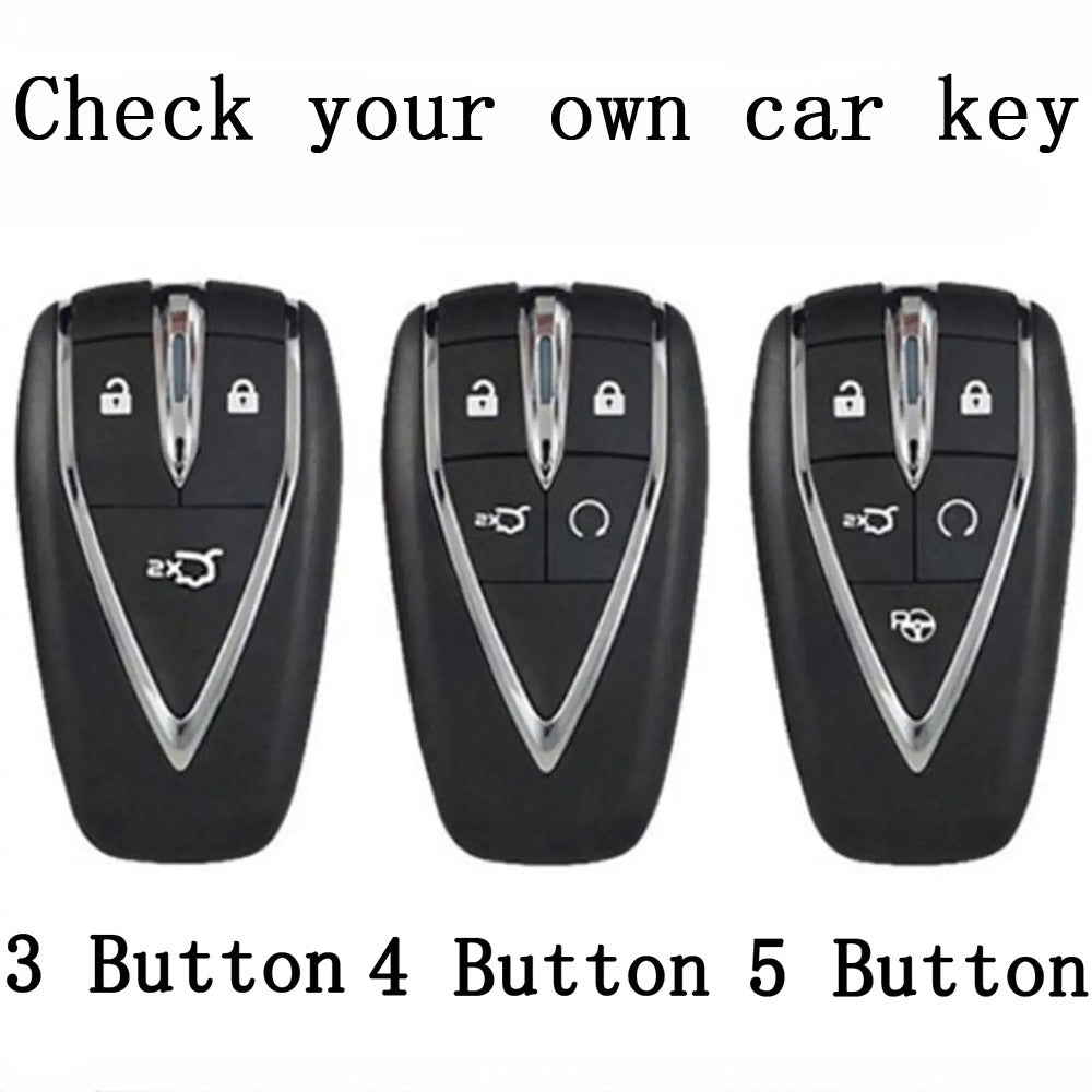 Car Key Cover TPU Shell for 3-4-5 Button Remote Universal Accessory