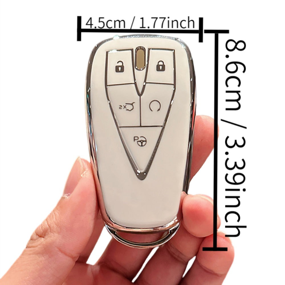 Car Key Cover TPU Shell for 3-4-5 Button Remote Universal Accessory