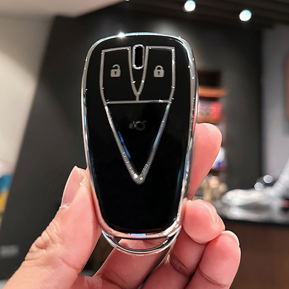 Car Key Cover TPU Shell for 3-4-5 Button Remote Universal Accessory