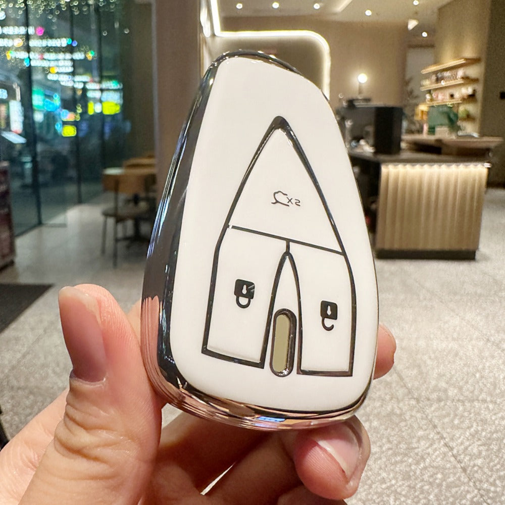 Car Key Cover TPU Shell for 3-4-5 Button Remote Universal Accessory