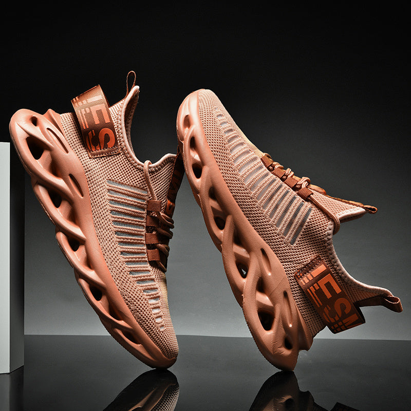 Women's Mesh Lace-Up Running Shoes Lightweight Shock Absorbent Sneakers