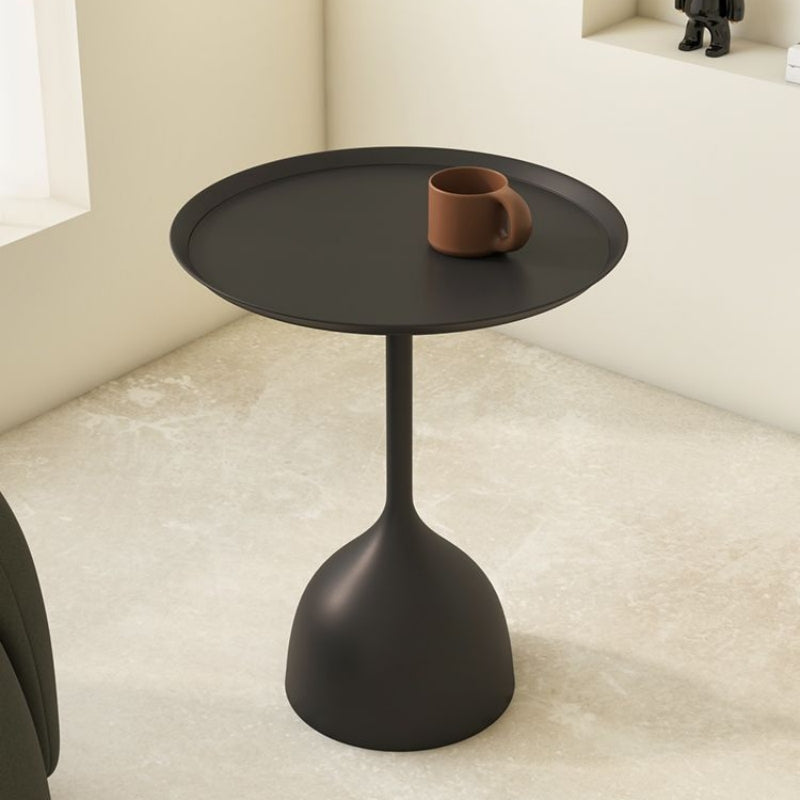 Nordic Minimalist Side Table for Small Spaces with Metal Design in Living Room or Bedroom