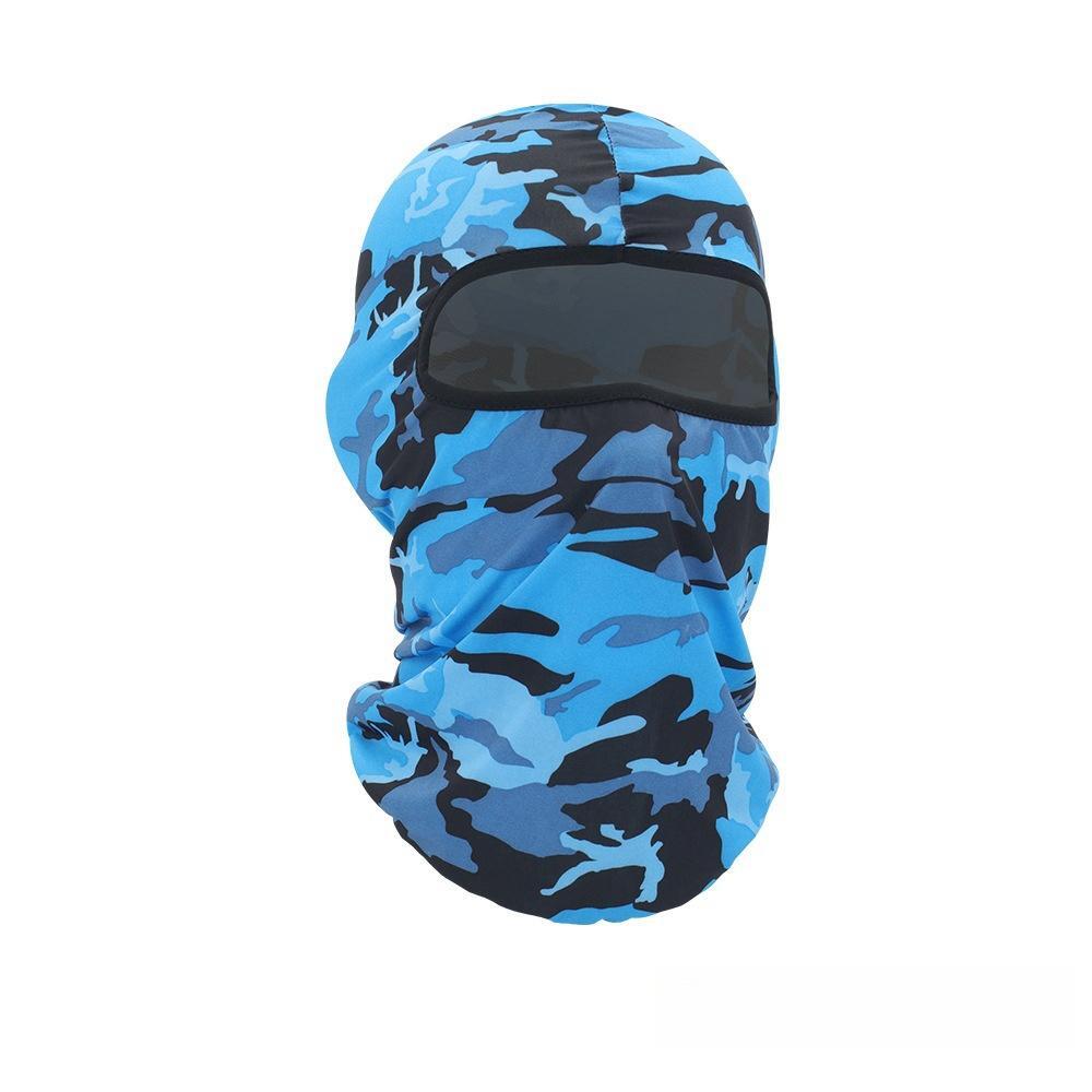 Unisex Camouflage Balaclava Breathable Windproof Hooded Scarf for Skiing Tactical