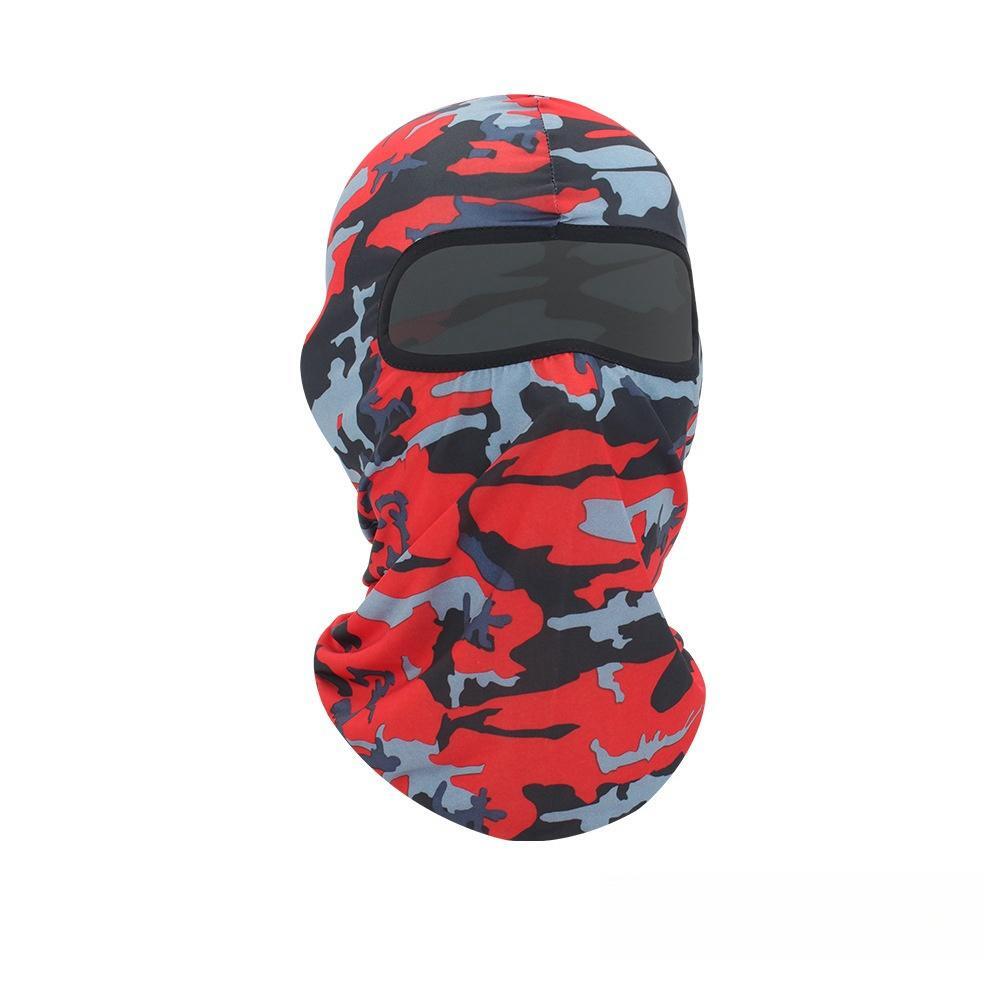 Unisex Camouflage Balaclava Breathable Windproof Hooded Scarf for Skiing Tactical