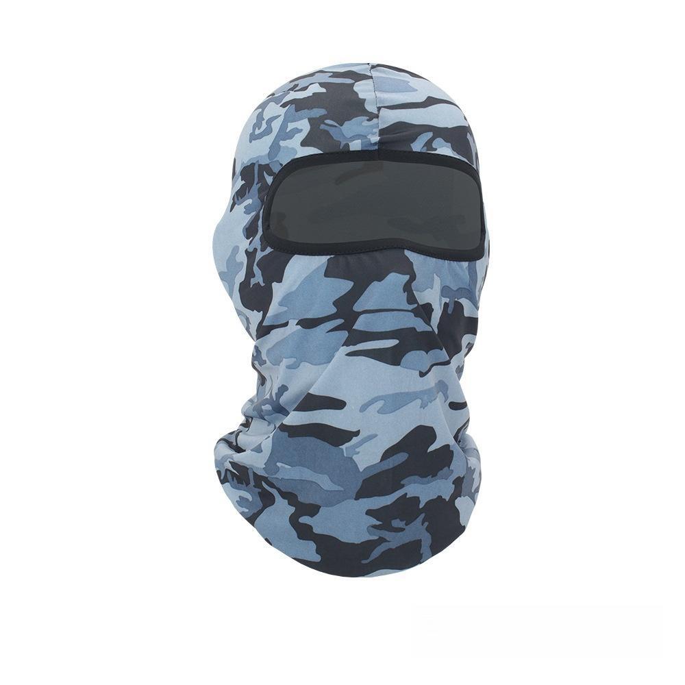 Unisex Camouflage Balaclava Breathable Windproof Hooded Scarf for Skiing Tactical