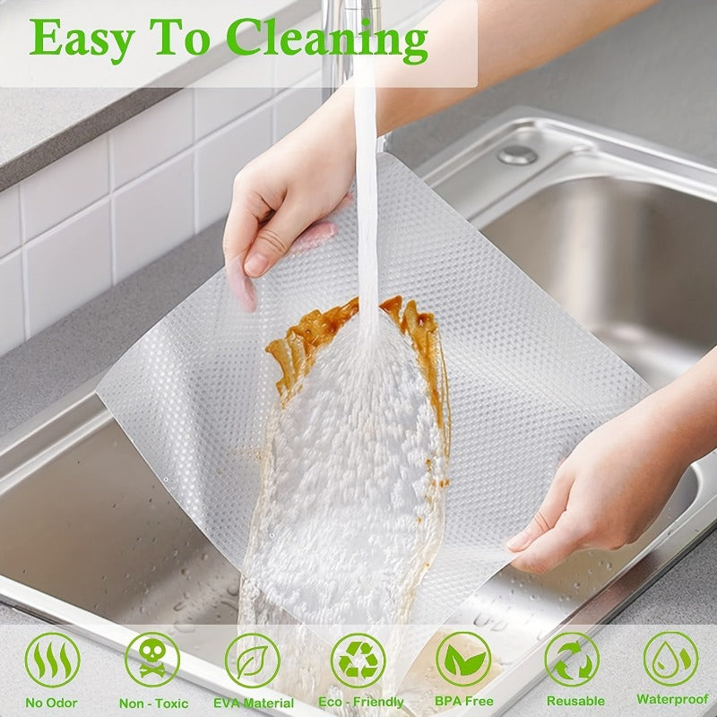 Waterproof Non-Slip Refrigerator Drawer Liners Washable Oil-Resistant Stain-Resistant