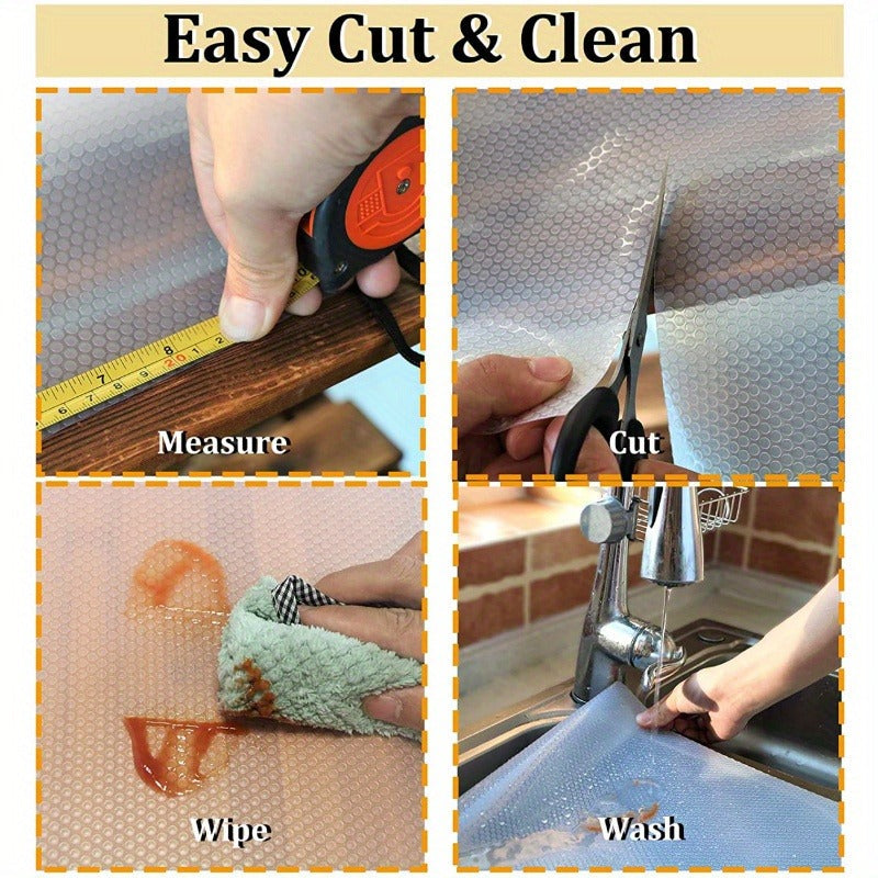 Waterproof Non-Slip Refrigerator Drawer Liners Washable Oil-Resistant Stain-Resistant