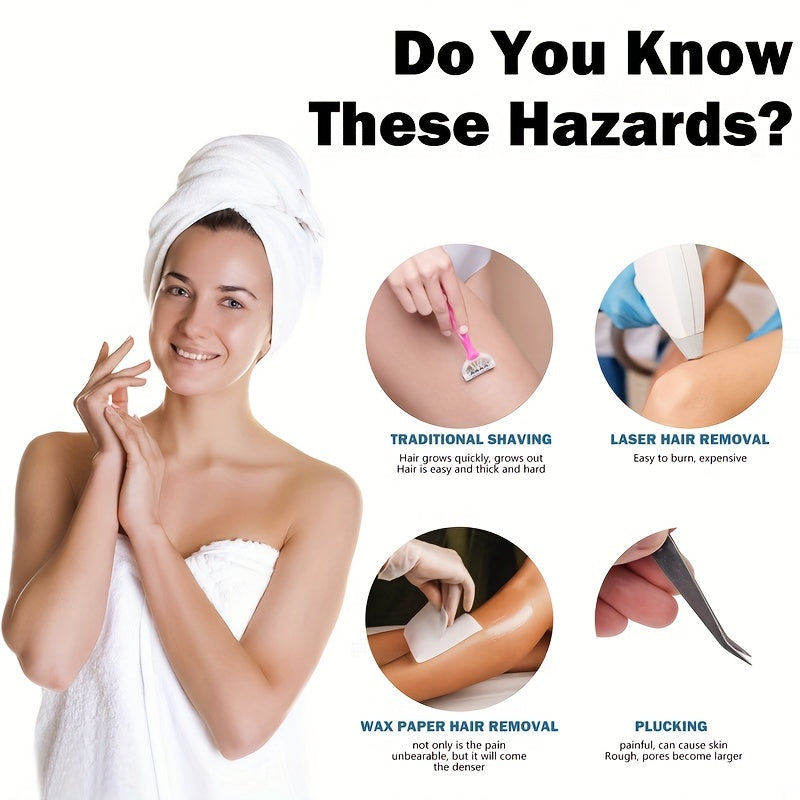 Women's Reusable Crystal Hair Eraser Exfoliating Hair Removal Tool for Arms Legs Back