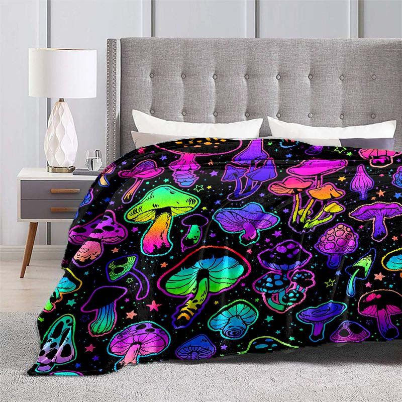 Soft Flannel Blanket for Couch Bed Travel and Camping 1-Piece Warm and Cozy