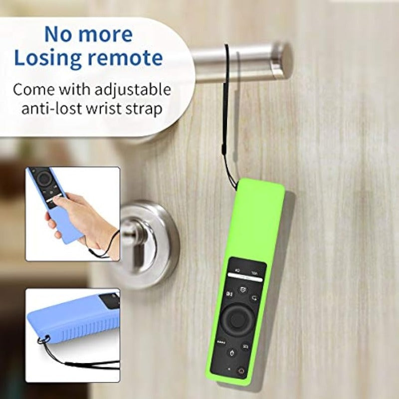 Silicone Remote Control Cover for Smart TV Remote Shockproof Anti-Lost Universal Compatible with Samsung BN59 Series