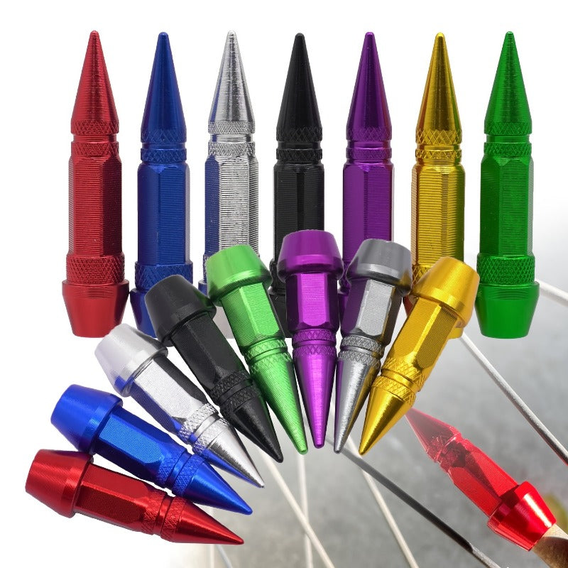 Juego de 4 tapas de válvula para rueda de neumático, ajuste universal para coche, motocicleta, bicicleta, tapas de aire para neumáticos