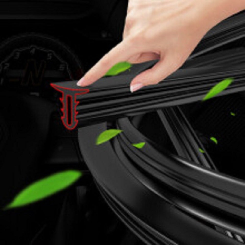 Universal Car Rubber Sealing Strip 1.6M Noise Sound Insulation Weatherstrip