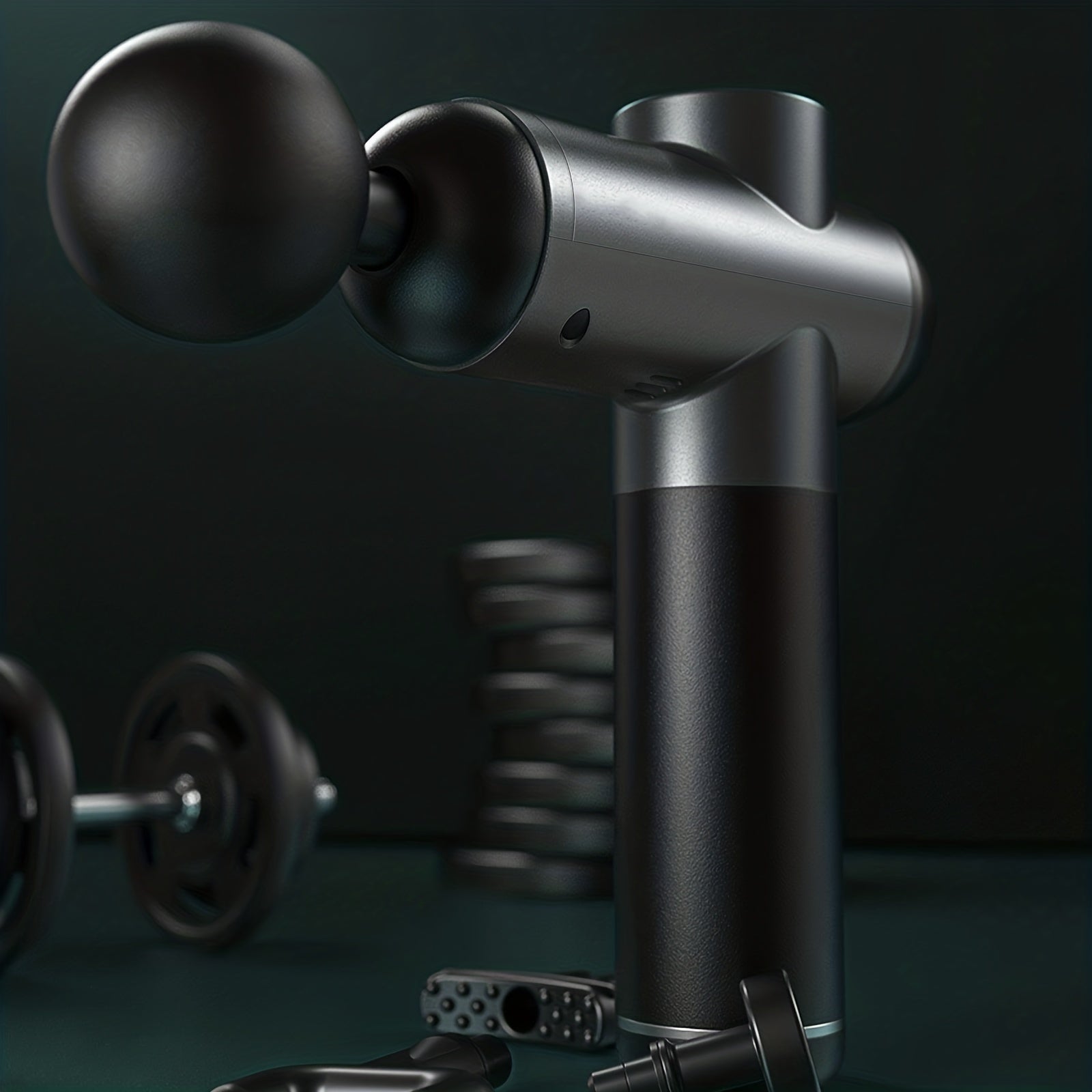 Electric Massage Gun with 8 Heads for Body Relaxation USB Rechargeable Lithium Battery