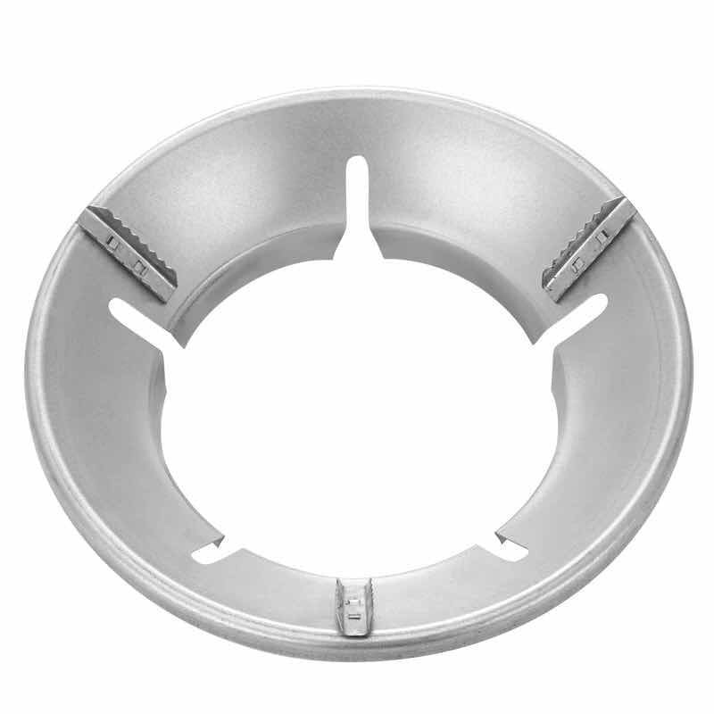 Protector de viento ajustable de acero inoxidable para estufa de gas, cocina eficiente en energía