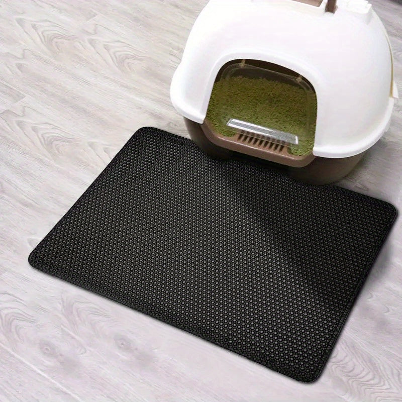 Waterproof Double Layer Cat Litter Mat Non-Slip Washable Easy to Clean