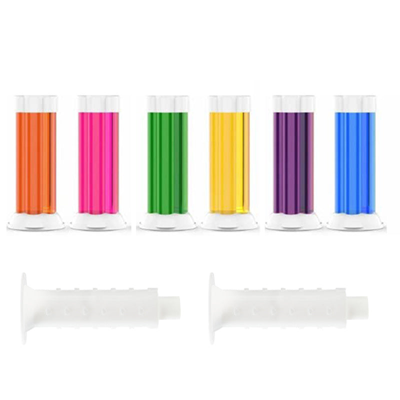 Juego de 6 sellos de gel para inodoro con diseño de flores para eliminación de olores y fragancia fresca