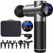 USB orqali zaryadlanadigan massaj quroli, portativ mushaklarni yengillashtirish uchun 8 ta almashtiriladigan bosh bilan.