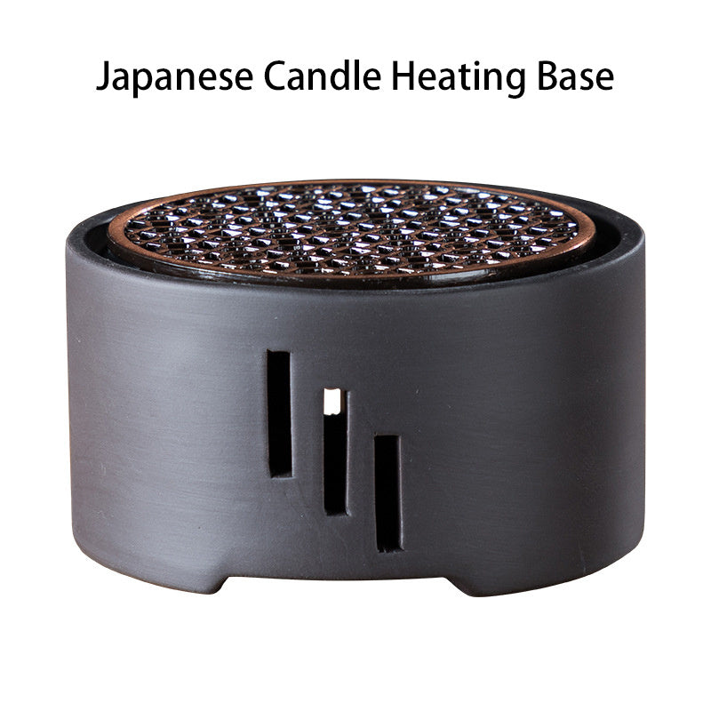 Compact Kung Fu Tea Stove with Candle Heating Base for Porcelain Tea Pot Warmth
