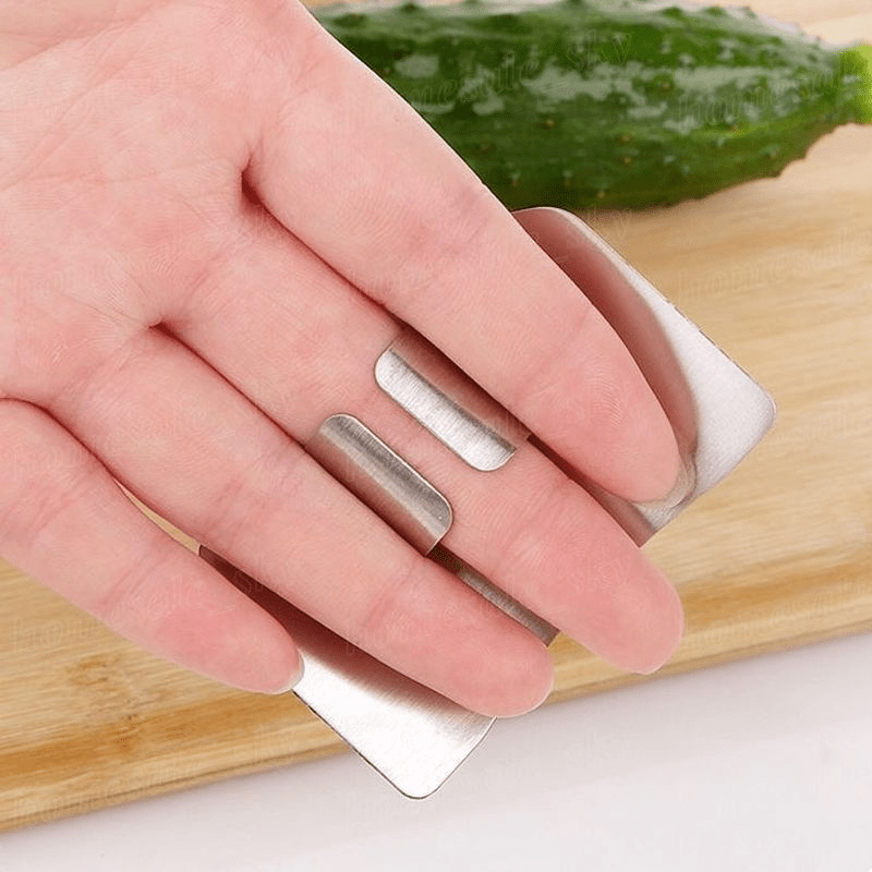 Finger Guard Stainless Steel Reusable Kitchen Safety Tool for Slicing