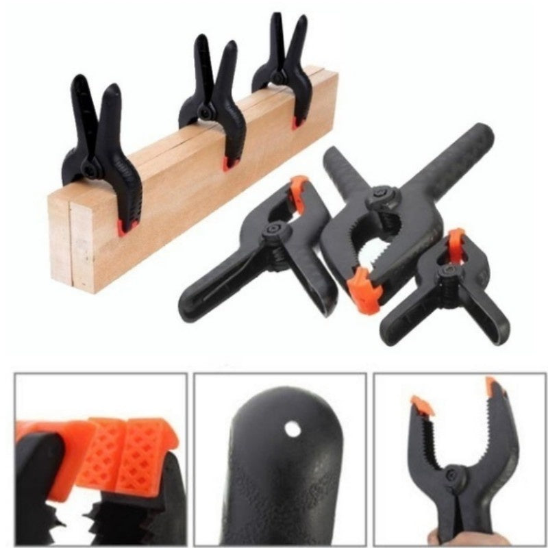 10 Pcs Plastic Spring Clamps 2 Inch Grip for DIY Woodworking Workbenches