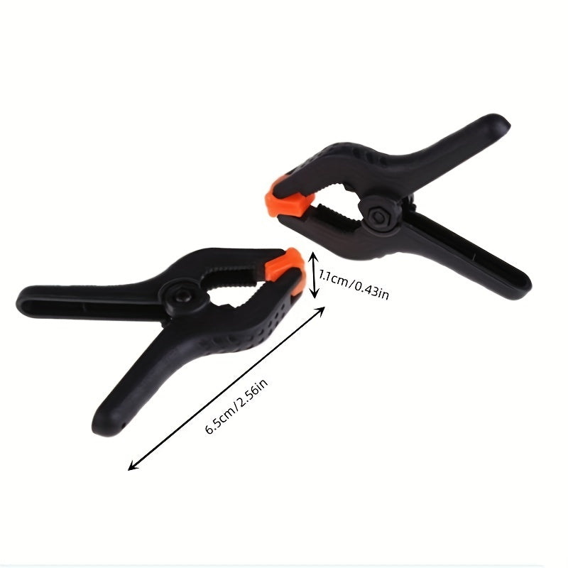 10 Pcs Plastic Spring Clamps 2 Inch Grip for DIY Woodworking Workbenches