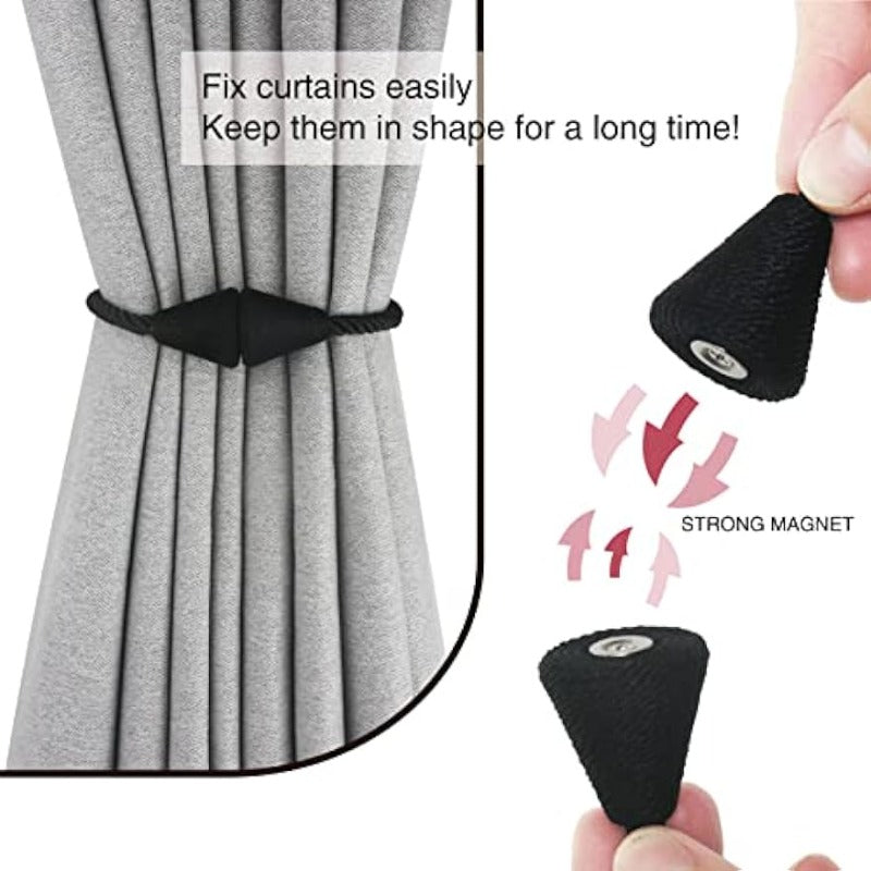 Set of 2 Handmade Rope Curtain Tiebacks for Bedroom Living Room Home Decor