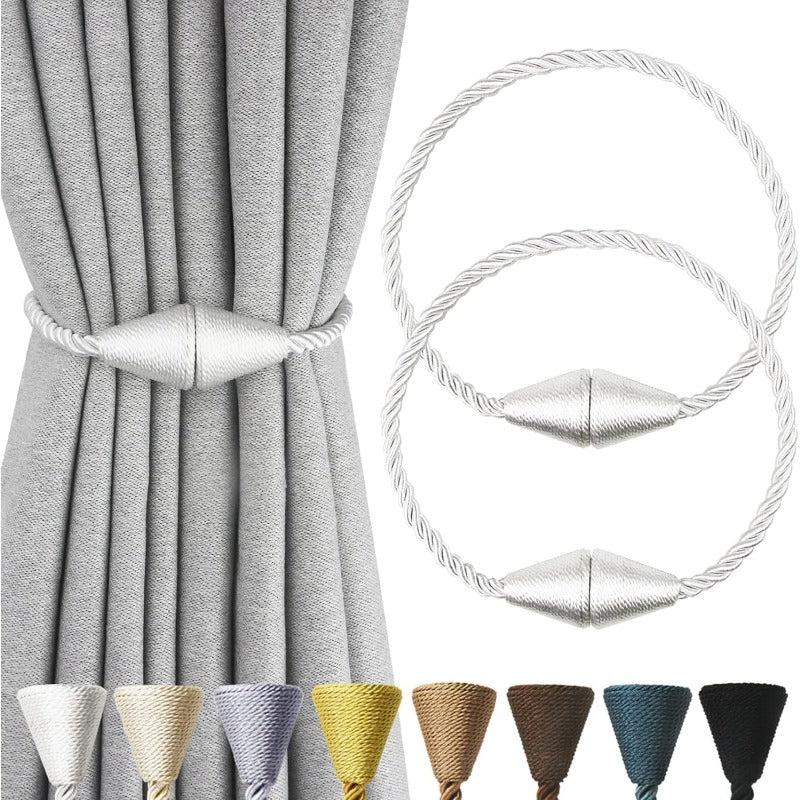 Set of 2 Handmade Rope Curtain Tiebacks for Bedroom Living Room Home Decor
