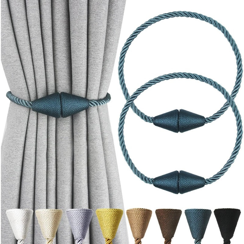 Set of 2 Handmade Rope Curtain Tiebacks for Decorative Drapes Living Room Window
