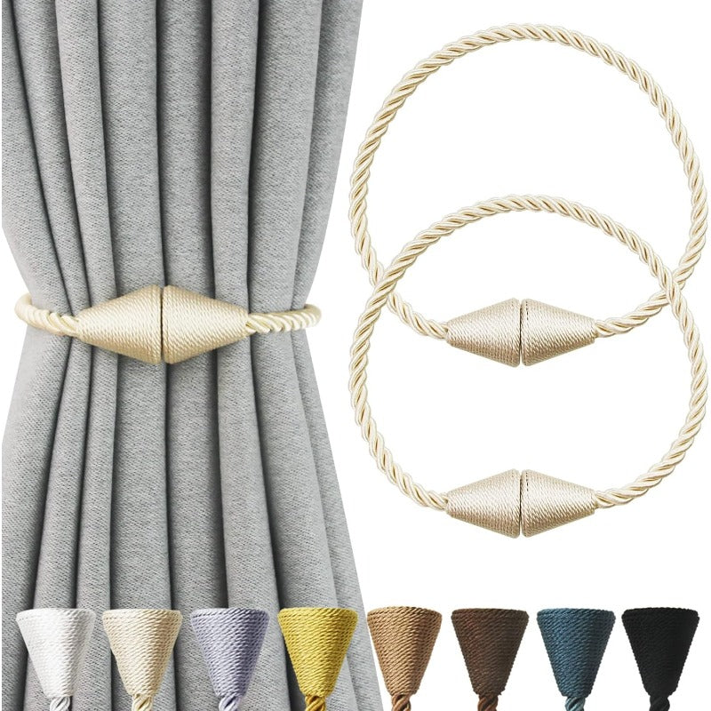 Set of 2 Handmade Rope Curtain Tiebacks for Decorative Drapes Living Room Window