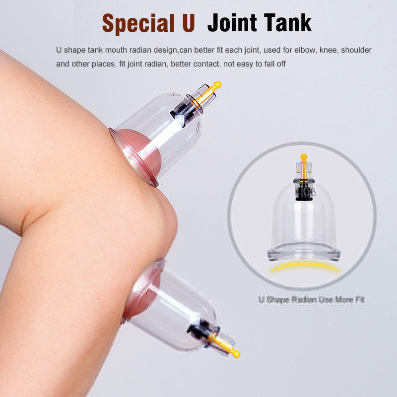 32-Donali plastik vakuum kuboklar to'plami tananing massaji va sog'liqni saqlash uchun