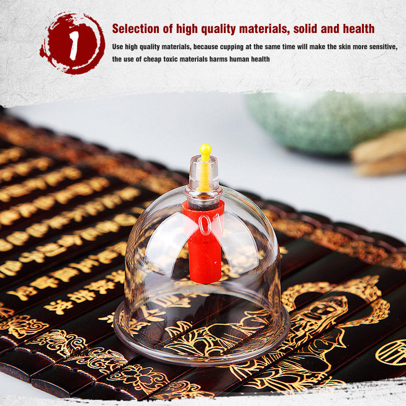 32-Donali plastik vakuum kuboklar to'plami tananing massaji va sog'liqni saqlash uchun