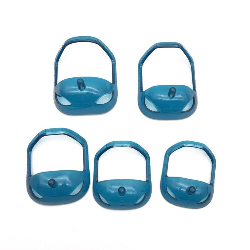 Men's Beard Styling Templates 5-Pack Mustache Goatee Shaper Shaving Tool