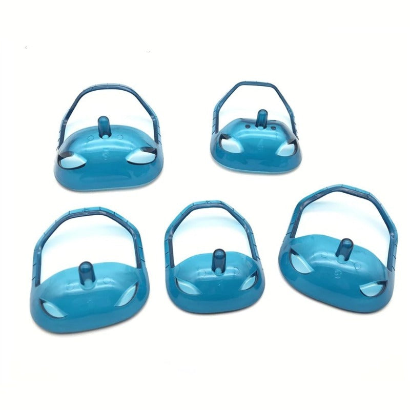 Men's Beard Styling Templates 5-Pack Mustache Goatee Shaper Shaving Tool