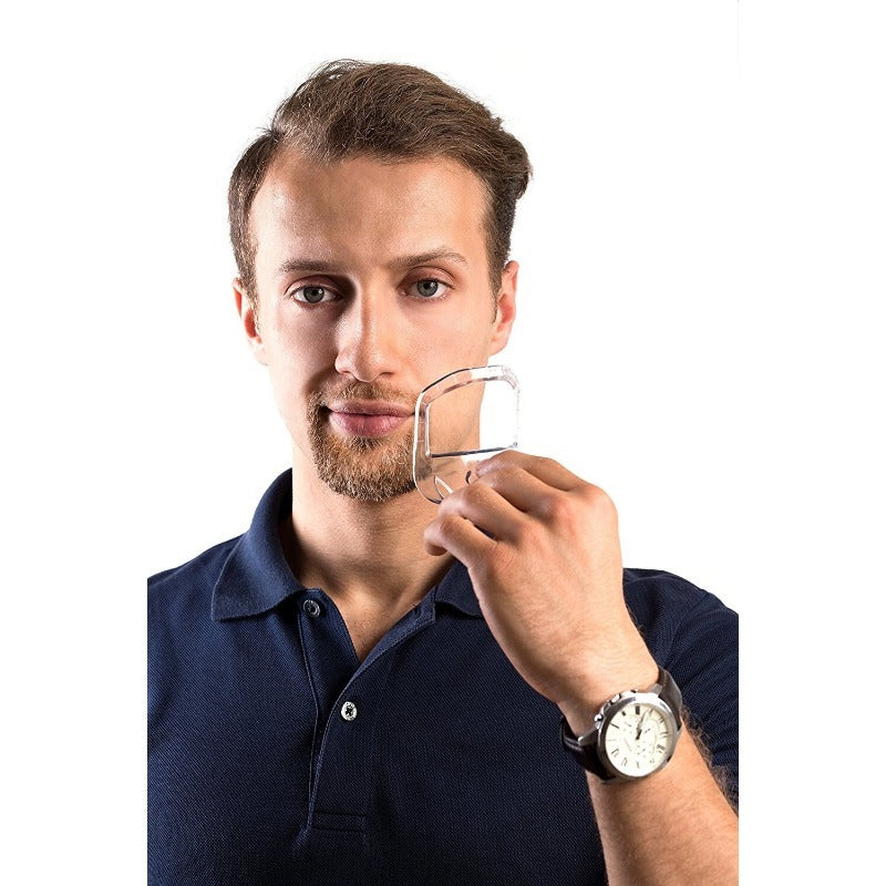 Men's Beard Styling Templates 5-Pack Mustache Goatee Shaper Shaving Tool