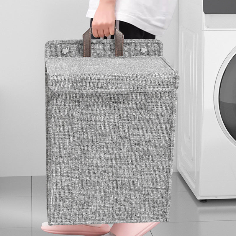 Large Collapsible Laundry Basket Non-Woven Tall Clothes Hamper with Handles
