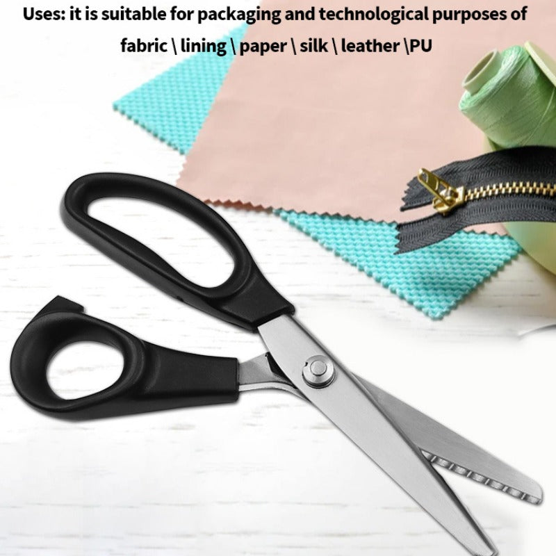 Stainless Steel Tailor Scissors with Comfort Grip Black Handle for Fabric Cutting