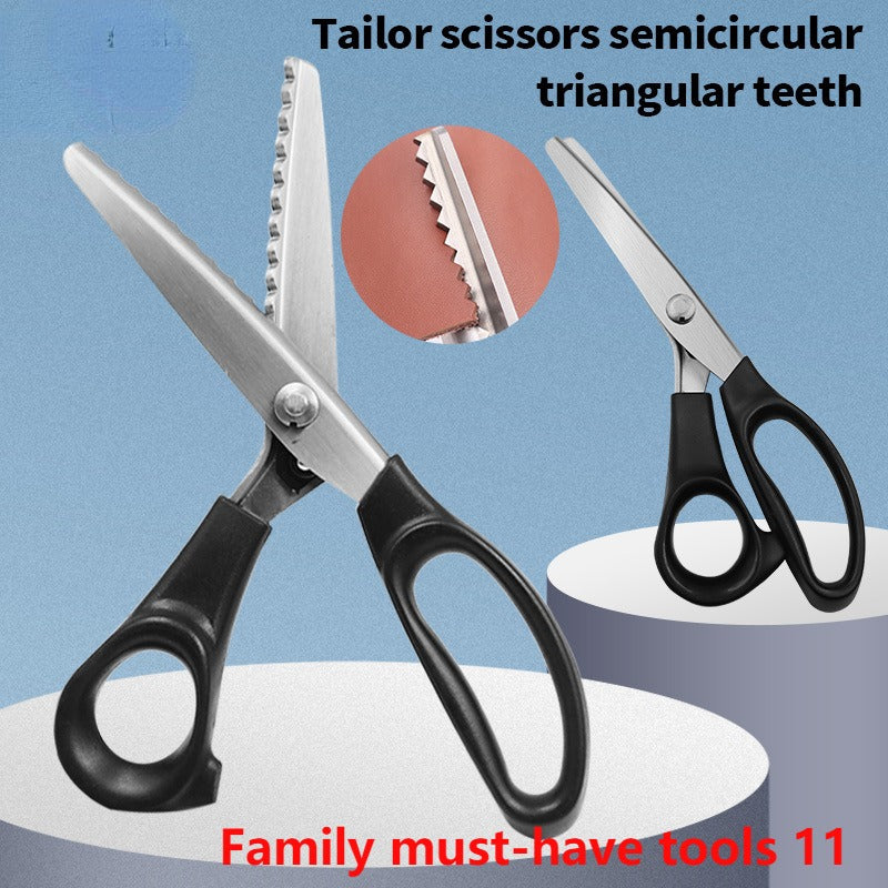 Stainless Steel Tailor Scissors with Comfort Grip Black Handle for Fabric Cutting