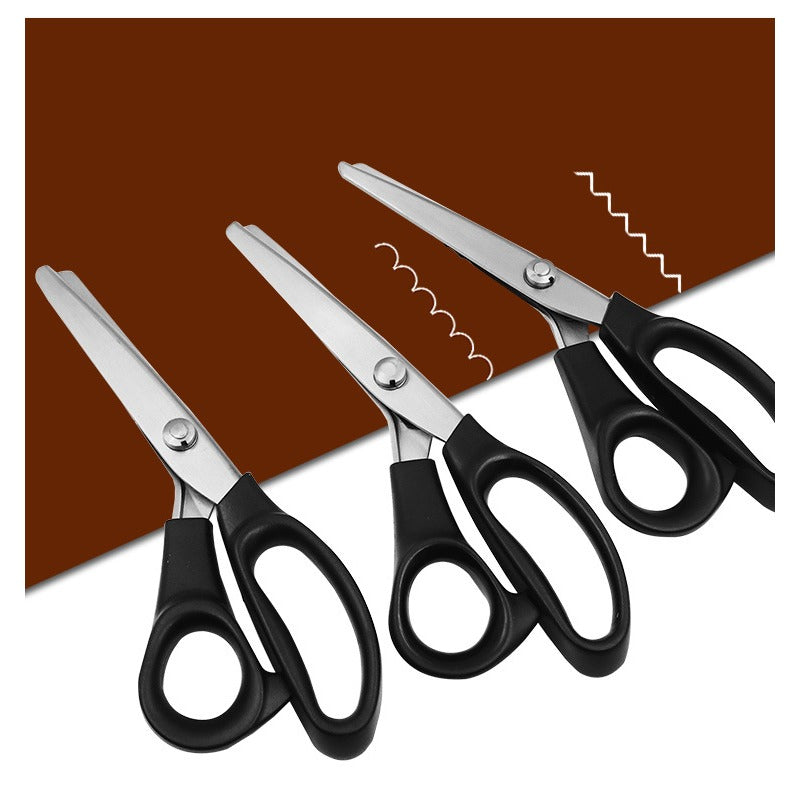 Stainless Steel Tailor Scissors with Comfort Grip Black Handle for Fabric Cutting