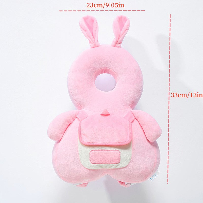 Kids Safety Pillow Yellow Adjustable Head Protection Pad with Fastening Belt