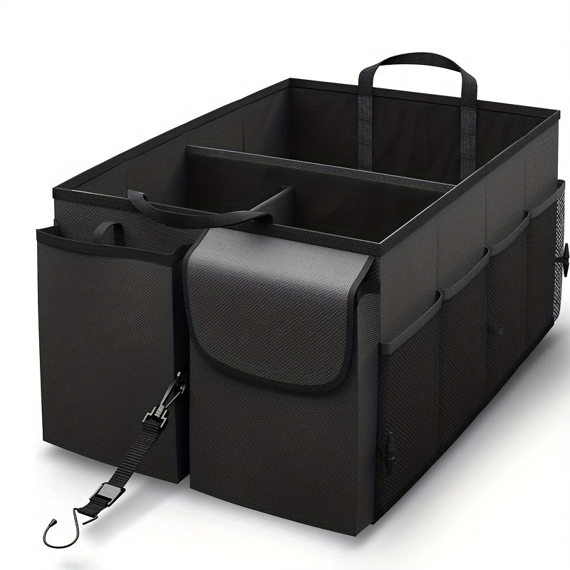 Car Trunk Organizer Storage Box with Durable Material and Multi-Compartment