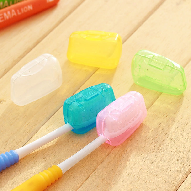 5pcs Portable Toothbrush Head Cover Case Storage Box Toothbrush Protector Cap