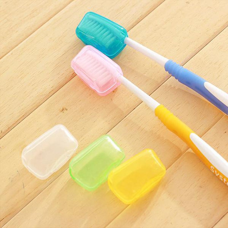 5pcs Portable Toothbrush Head Cover Case Storage Box Toothbrush Protector Cap