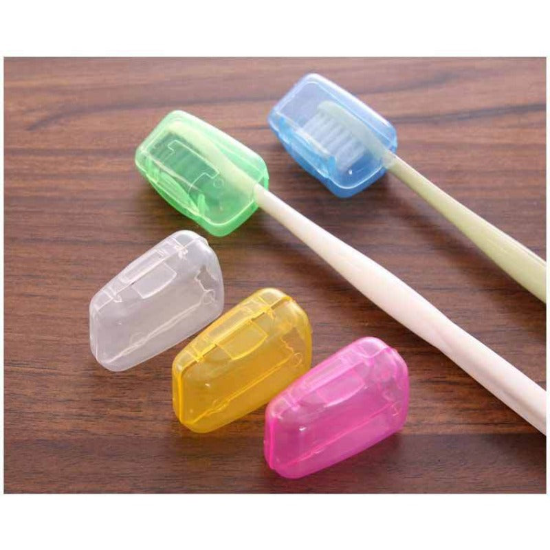 5pcs Portable Toothbrush Head Cover Case Storage Box Toothbrush Protector Cap