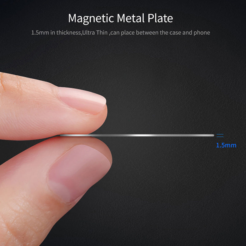 4pcs Magnetic Metal Car Phone Holder Plates for Support and Navigation