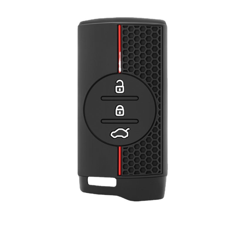 Universal Silicone Car Remote Cover Scratch-Resistant Red Grip