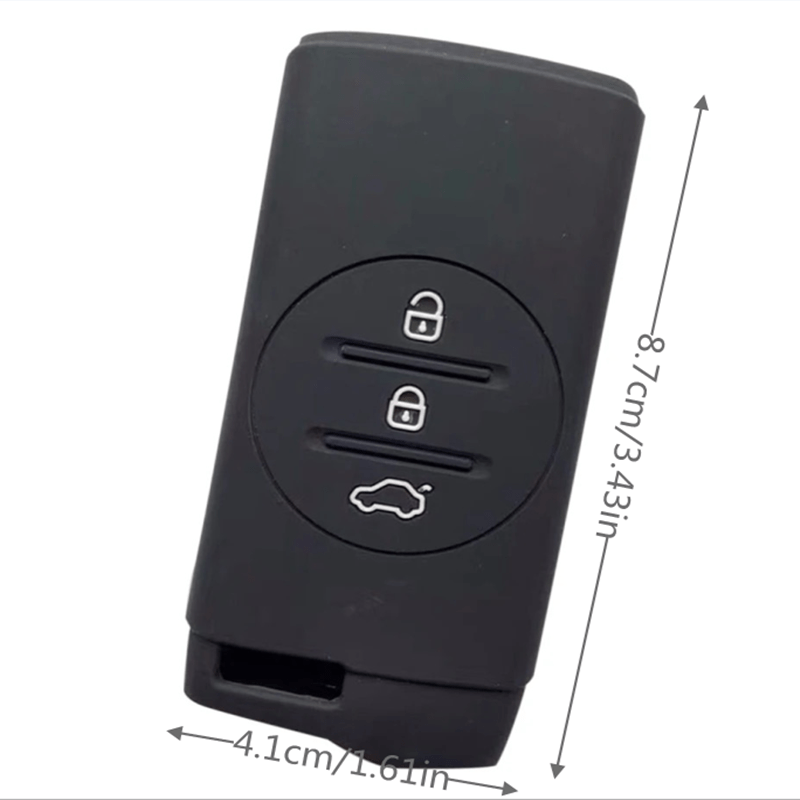 Universal Silicone Car Remote Cover Scratch-Resistant Red Grip