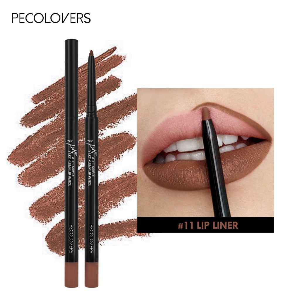 Women's Waterproof Matte Lip Liner Pencil Long-Lasting Makeup